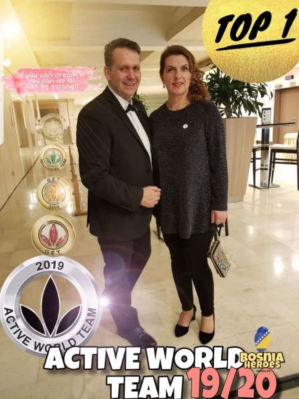 Aid i Mediha Brkić proslavljaju članstvo u Activ World timu 2019/2020, Herbalife događaji.